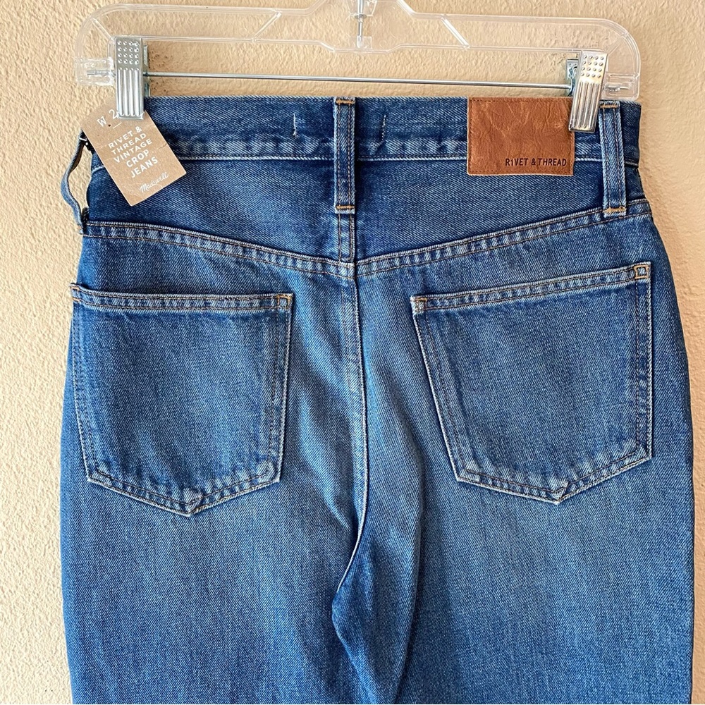 Madewell Rivet & Thread Perfect Vintage Crop Jeans - Size 26 - Picture 6 of 10